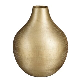 Vaas Champagne Metaal Rond Decoratief Druppelvorm
