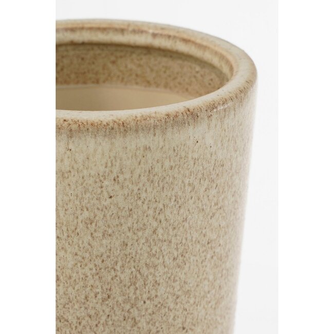 Vaas Keramiek Beige Rond Holm Grote Vaas