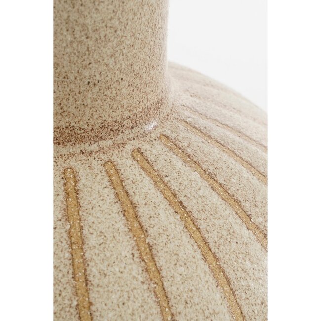 Vaas Keramiek Beige Rond Holm Grote Vaas