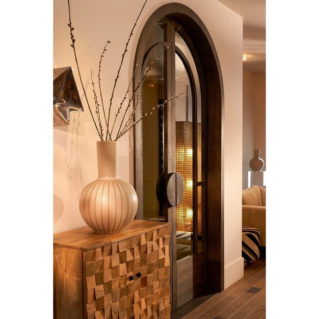 Vaas Keramiek Beige Rond Holm Grote Vaas