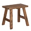 Kruk Hout Bruin Gerecycled Hout Vierkant