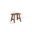 Houten Kruk Bruin Vierkant Gerecycled Hout