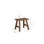 Kruk Hout Bruin Gerecycled Hout Vierkant
