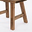 Houten Kruk Bruin Vierkant Gerecycled Hout