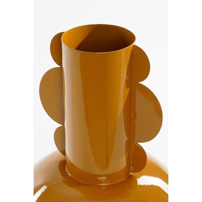 Vaas Bruin Metaal Rond Decoratief Design