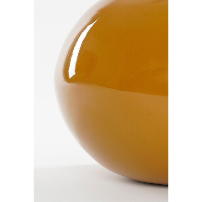 Vaas Bruin Metaal Rond Decoratief Design