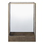 Lantaarn Antiek Messing Glas Metaal - 36 cm