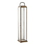 Lantaarn Glas Metaal Antiek Messing - 60Cm