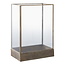Lantaarn Antiek Messing Glas Metaal - 36 cm