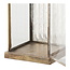 Lantaarn Glas Metaal Antiek Messing - 60Cm
