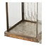 Lantaarn Antiek Messing Glas Metaal - 49 cm