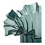 Vaas Ribbelglas Donkergroen Rond - 30Cm
