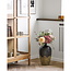 Vaas Keramiek Donkerblauw Beige Rond Design