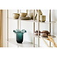 Vaas Ribbelglas Donkergroen Rond - 30Cm