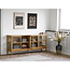 Vaas Keramiek Donkerblauw Beige Rond Design