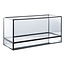 Windlicht Glas Metaal Zwart Modern Langwerpig