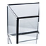 Lantaarn Glas Metaal Zwart Windlicht Modern