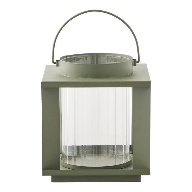 Lantaarn Metaal Glas Groen Windlicht