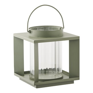 Lantaarn Metaal Glas Groen Windlicht