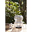 Lantaarn Glas Metaal Zwart Modern Ribbel
