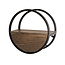 Wandschap Acaciahout Bruin 1 Lade Ø50 cm - Circular