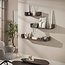 Wandplank Teakhout Set van 3 Espresso - Maya