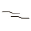 Wandplank Teakhout Donkerbruin Set van 2 - Maya