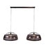 Hanglamp Metaal Antiek Koper Screen 2-Lichts