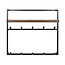 Kapstok 10 Haken Hoedenplank Acaciahout - Air Pure