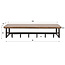 Kapstok 6 Haken Roede Acaciahout Bruin - Edge Curve