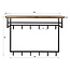 Kapstok Acaciahout Metaal Bruin 12 Haken - Edge Curve