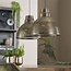 Hanglamp Screen Metaal Antiek Brons 2-Lichts