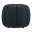 Poef Donkerblauw Rond Modern Teddy Zitpoef