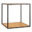 Wandplank Metaal Hout Zwart Naturel - 36 cm