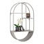 Wandplank Metaal Grijs Ovaal Wandrek - 60 cm