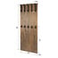 Kapstok Acaciahout Bruin 10 Haken - Panel Hoog