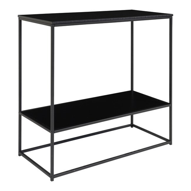 Industriële Haltafel Metaal Zwart - Sidetable