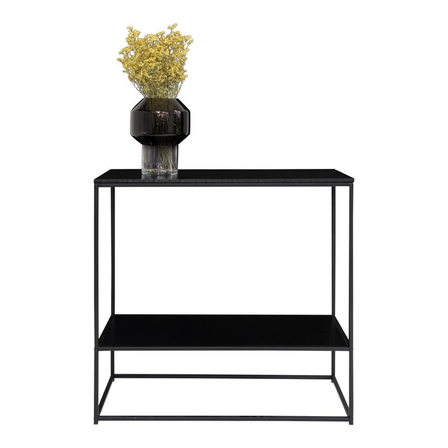 Industriële Haltafel Metaal Zwart - Sidetable