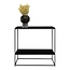 Industriële Haltafel Metaal Zwart - Sidetable