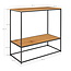 Industriële Haltafel Zwart Bruin - Sidetable