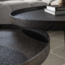 Salontafel Set van 2 Metaal Grijs Rond Metallic