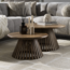 PS-Collection Salontafel Set van 2 Mangohout Zand Tweak Cone