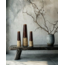 Keramieken Vaas Bruin Conisch Design - S