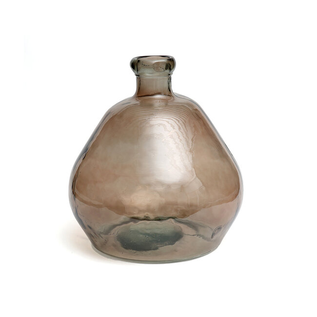 Bolai Vaas - 45x45x50cm - Beige - Gerecycled Glas