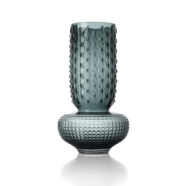 Glazen Vaas Blauw Gerecycled Glas Design - L