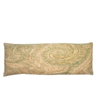 Sierkussen Katoen Beige Groen Dessin - 80x30cm