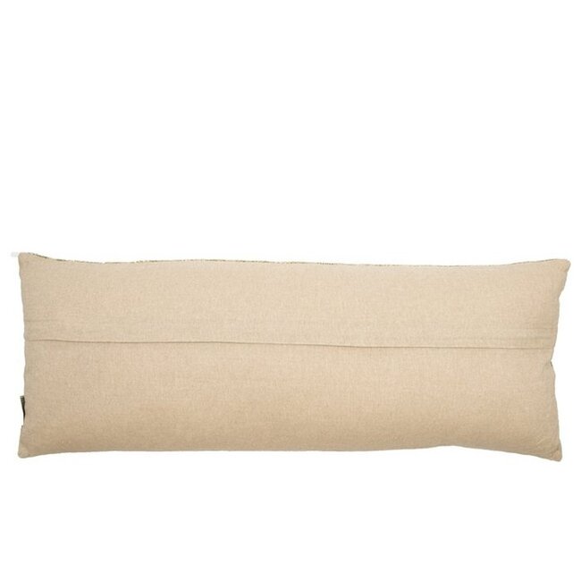 Sierkussen Katoen Beige Groen Dessin - 80x30cm
