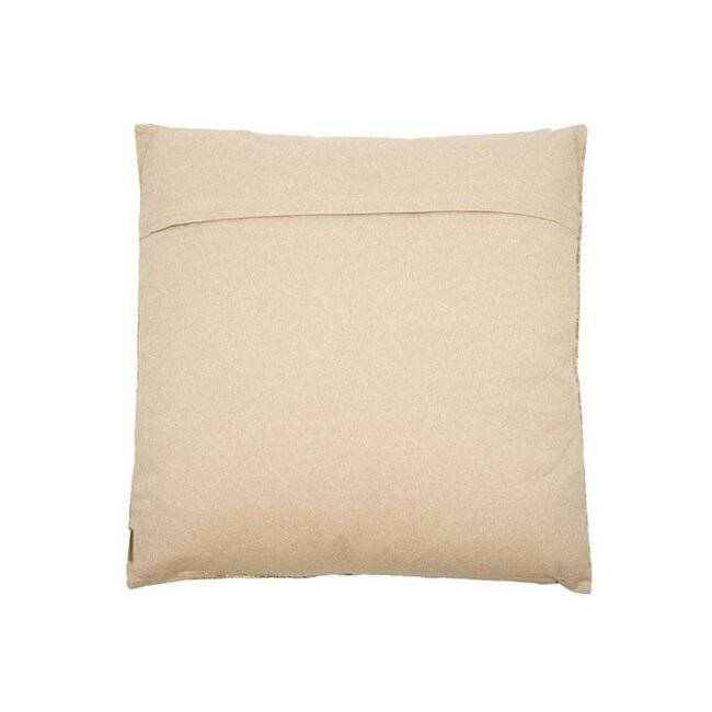 Sierkussen Katoen Beige Groen Dessin - 60x60 cm