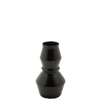 Vaas Zwart Keramiek Metaal Kegelvormig Design