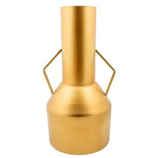 Vaas Metaal Antiek Goud Met Decoratieve Handgrepen